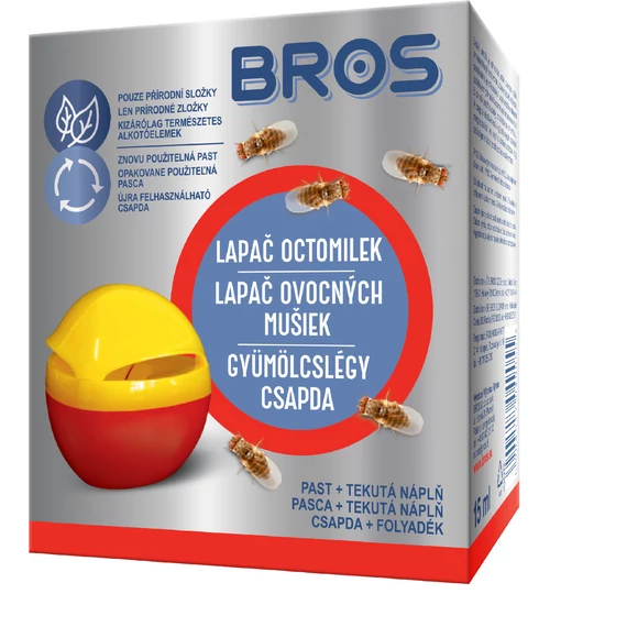 Bros Gyümölcslégy csapda+csalétek 12db/karton