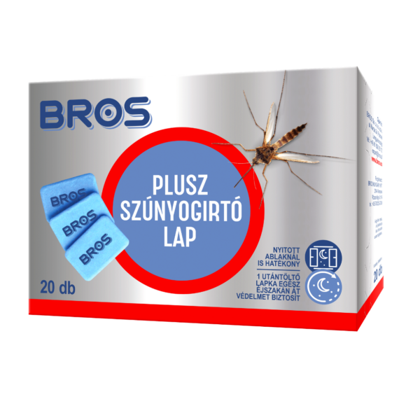 Bros Szúnyogirtó lap elektromos készülékhez 20db/csomag