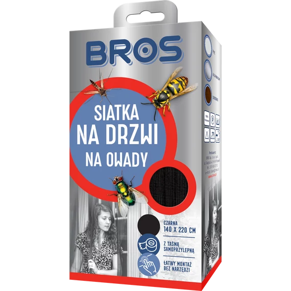 Bros Szúnyogháló ajtóra 140x220 10 db/karton