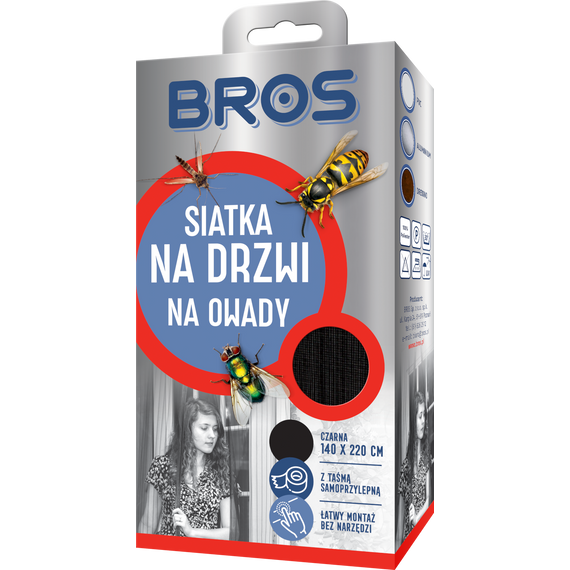 Bros Szúnyogháló ajtóra 140x220 10 db/karton