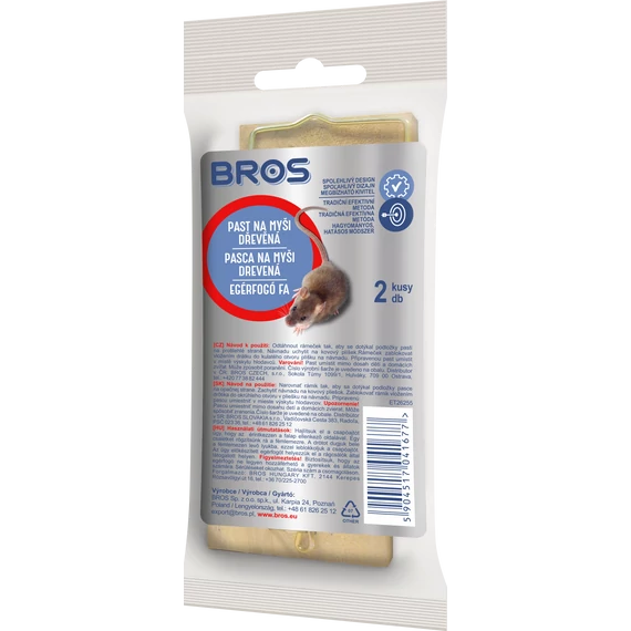 Bros Egérfogó fa 2 db-os 30 db/karton