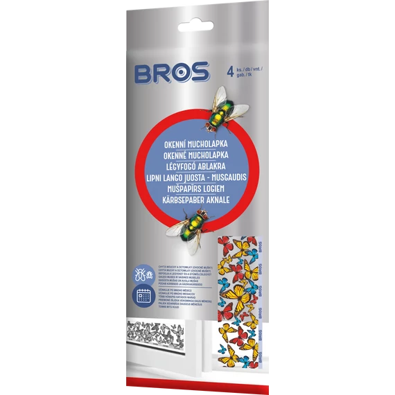 Bros Légyfogó ablakba pillangós 4db-os csomag (25db/krt)