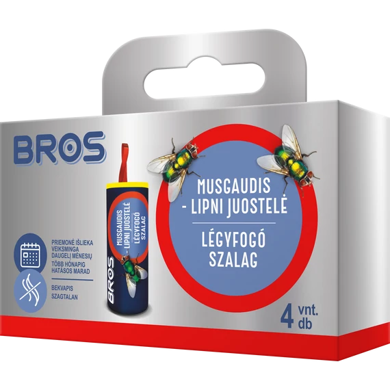 Bros Légyfogó szalag 4 db/csomag
