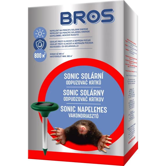 Bros Napelemes  üregi rágcsáló riasztó Sonic 6 db/karton