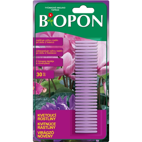 Biopon táprúd virágzó növények 30db/csomag