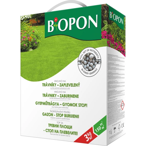 Biopon gyom stop gyepműtrágya 3 kg