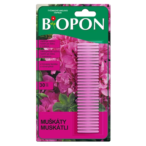 Biopon muskátli táprúd 30db/csomag 