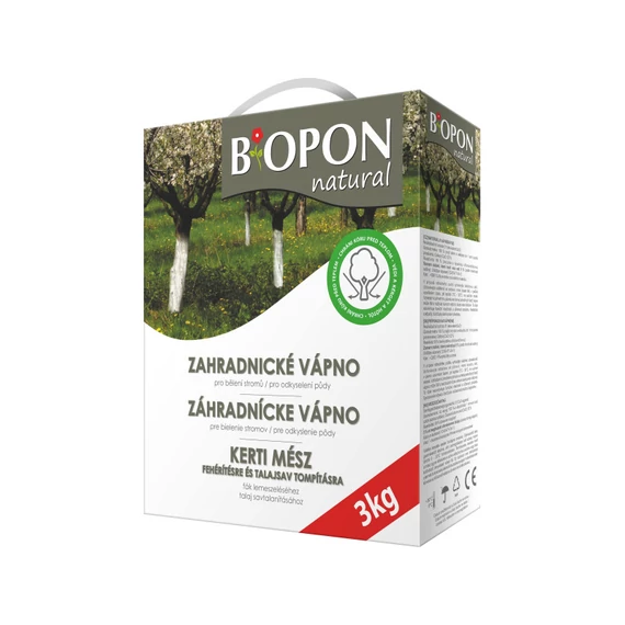 Biopon kerti mész 3kg - ÚJ KISZERELÉS (3db/krt)