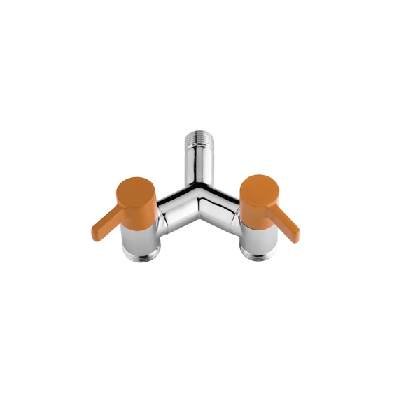 Colortap kerti csap ECO dupla, Y 1/2" - 3/4"x 3/4" - terracotta