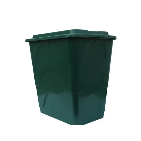 Esővízgyűjtő ECOTANK zöld, szögletes, 200 L, tetővel, csappal