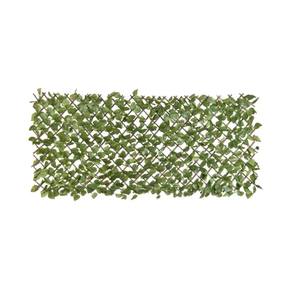 Kihúzható futtatórács műnövényekkel (babérpálma, zöld levél) 90x180 cm - 6db/karton