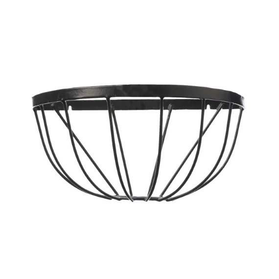Virágtartó függőkosár, rusztikus, fali, félkör 40 cm /5db/karton