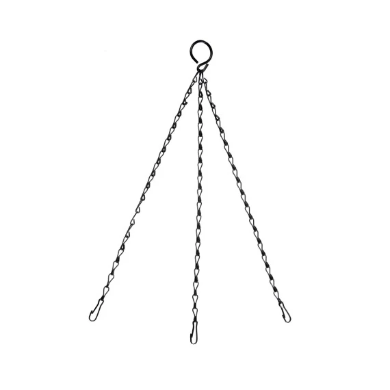 Galvanizált lánc fekete 35 cm /10db/doboz