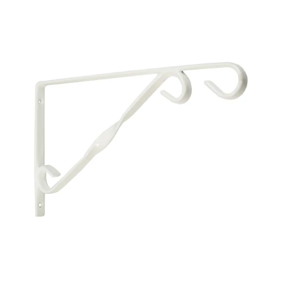 Fali virágtartó kar fehér 30 cm /10db/karton