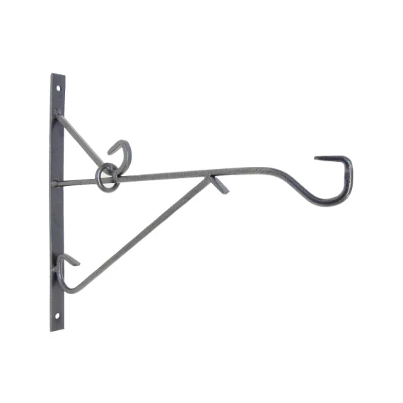 Fali virágtartó kar öntöttvas 35 cm /10db/karton
