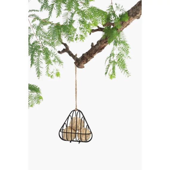 NALA drót madáretető fekete háromszög alakú 7,5x20x18,5