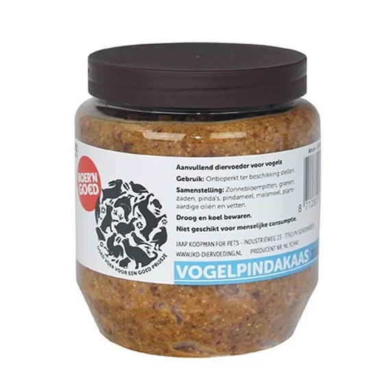 Vogel mogyoróvaj 350 gr, madáreleség lisztkukaccal és gabonával dúsítva paszta formában 8x8x9,5