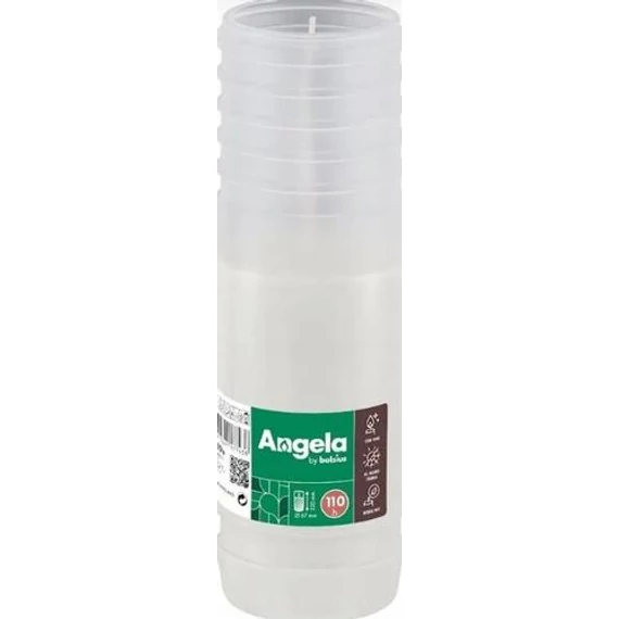 Bolsius ANGELA paraffin mécses RP110  Fehér 110 órás (15 db/krt)