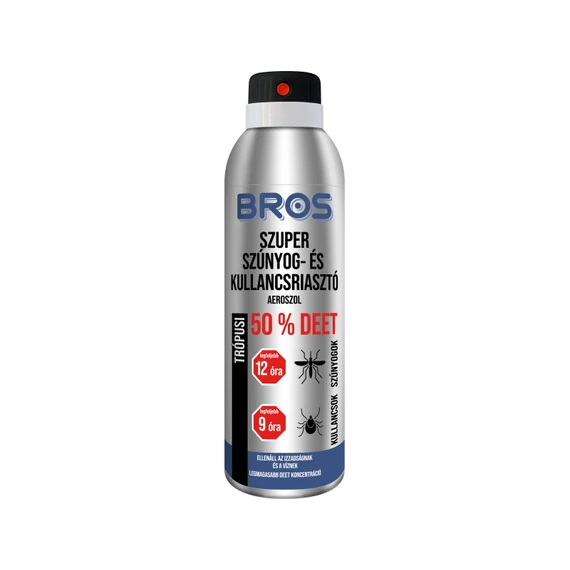 Bros szúnyog és kullancsriasztó trópusi aerosol 50% DEET 180ml