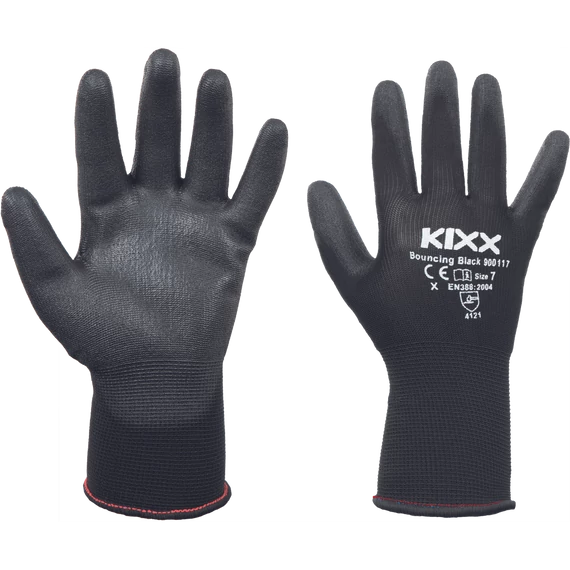 BOUNCING BLACK kesztyű nylon fekete 11 méret 12 pár/karton