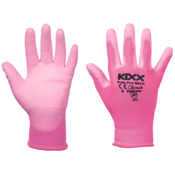 PRETTY PINK kesztyű nylon P rózsaszín 9 méret12 pár/karton