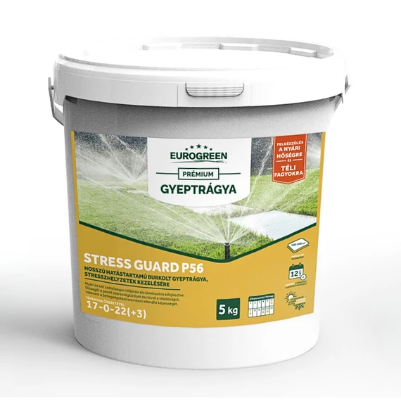 EUROGREEN Stress Guard stresszkezelő gyeptrágya P56 5 kg (125-200m2)