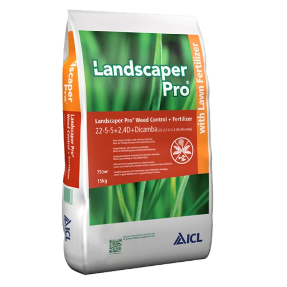 LandscaperPro  Weed Control 22+05+05+2,4D+Dicamba /8-10W/ 15kg/42db-raklap