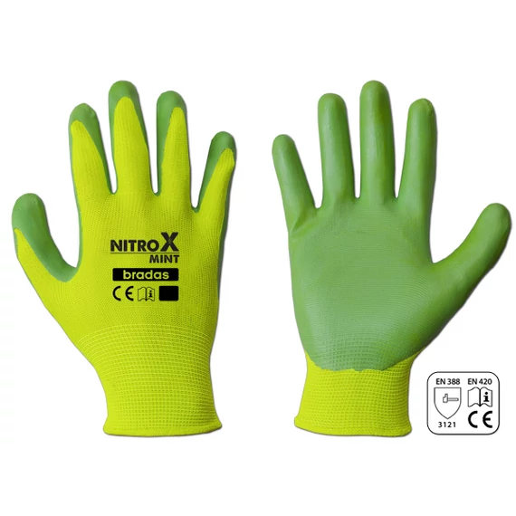 Kesztyű  RWNM7  NITROX MINT nitril 7" 24db/kart.