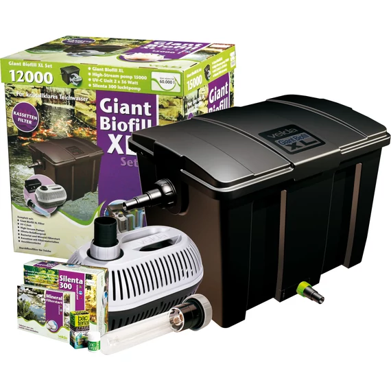 Velda Giant Biofill XL szett 40000, 40 m3 vízhez (36 W UV-C, 12000 l/H High-Stream)