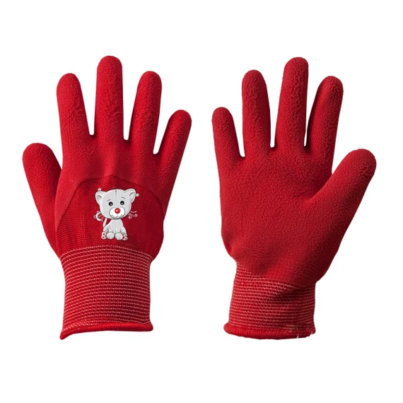 Gyerek kesztyű  KITTY latex 4", 12 pár/csom