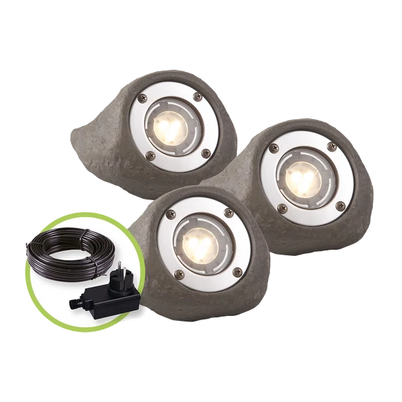Garden Lights Lapis szett, 3 spotlámpa + trafó + vezeték IP68