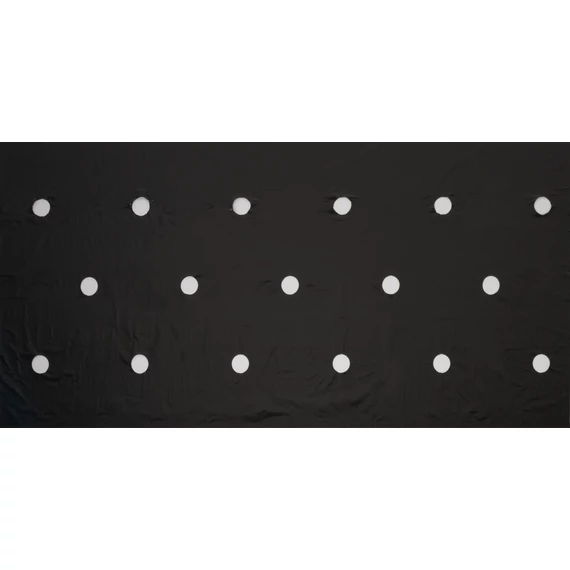 Takarófólia SALÁTÁKHOZ fekete 20 mikron 45x60mm-0,95x5m, ültetési lyukakkal