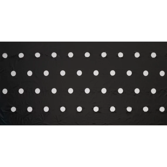 Takarófólia FŰSZERNÖVÉNYEKHEZ fekete 20 mikron 100x60mm-0,95x5m, ültetési lyukakkal
