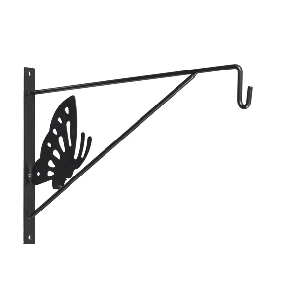 Fali virágtartó kar 24x35cm antracit pillangómintás /10db/karton