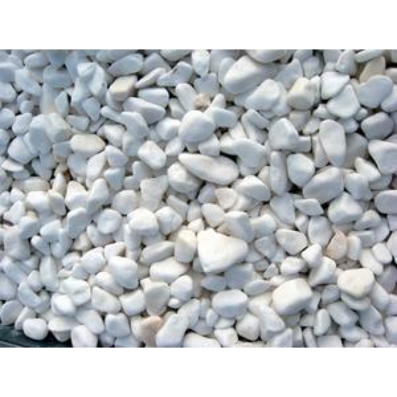 Thassos 1-2cm/fehér koptatott márvány/25 kg zsák/60db rakl./1500kg