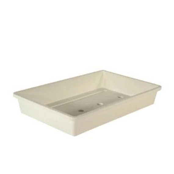 Fehér csíráztató tálca 6x37,5x24cm tető nélkül / 10db/karton