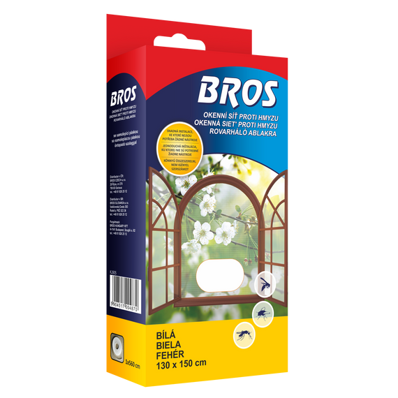 Bros Szúnyogháló ablakra 130x150 10 db/karton