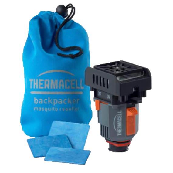 Thermacell "világjáró" készülék - mini kemping gázpalackra szerelhető /gázpalack nélkül/ 6 db/karton