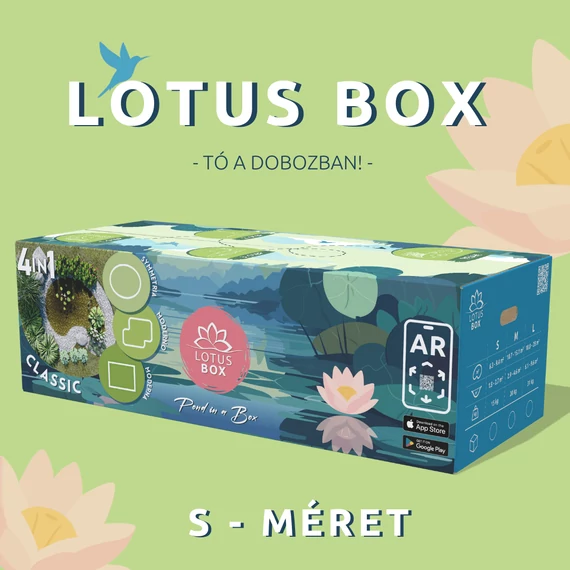 Lotus Box tóépítő készlet, tó a dobozban