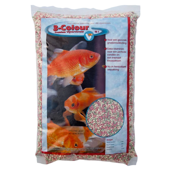 Velda Haltáp 3-Colour Pellets Premium 15 L