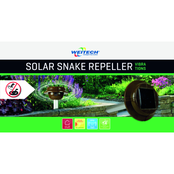 Weitech Solar ultrahangos kígyóriasztó (kígyó, gyík ellen) 6 db/karton