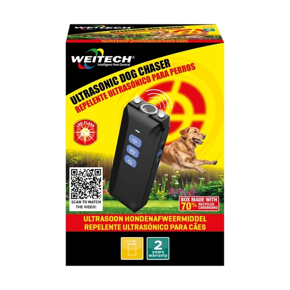 Weitech ultrasonic kutya távoltartó, idomító készülék, 6db/krt