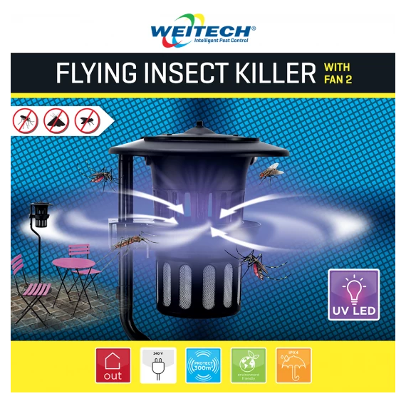 Weitech kültéri szúnyogcsapda, ventillátorral 300m2 területre