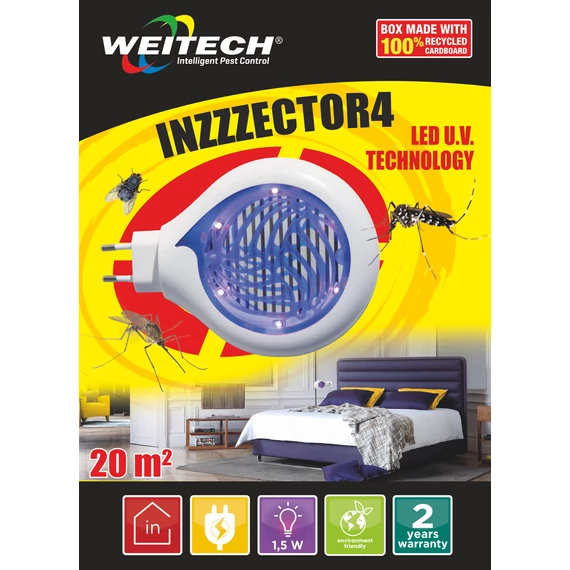Weitech Led szúnyogcsapda INZZZECTOR 20 m2 