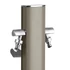 Kép 2/2 - Colortap Kerti kút TOTEM 407 - szürke, 2 db csappal, flexibilis bekötőcsővel, tömlőtartóval