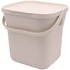 Konyhai komposztáló vödör 8 l, PP, elefántcsontszín H24,6x25,4x21,9 cm