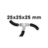 Kép 2/2 - Ubbink T-Tömlőcsatlakozó 25mmx25mmx25mm