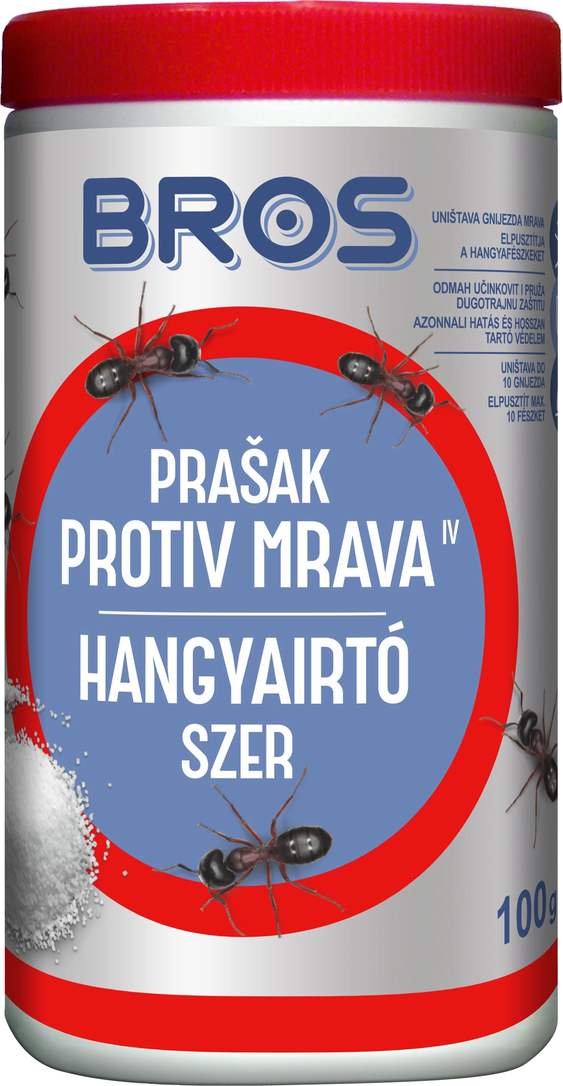 Bros Hangyairtó  porozószer 100 g 18 db/karton
