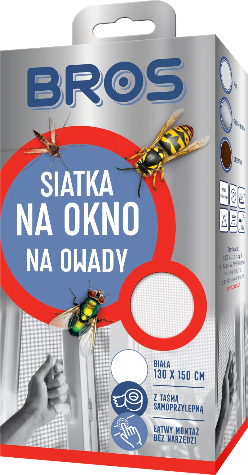 Bros Szúnyogháló ablakra 130x150cm 10 db/karton