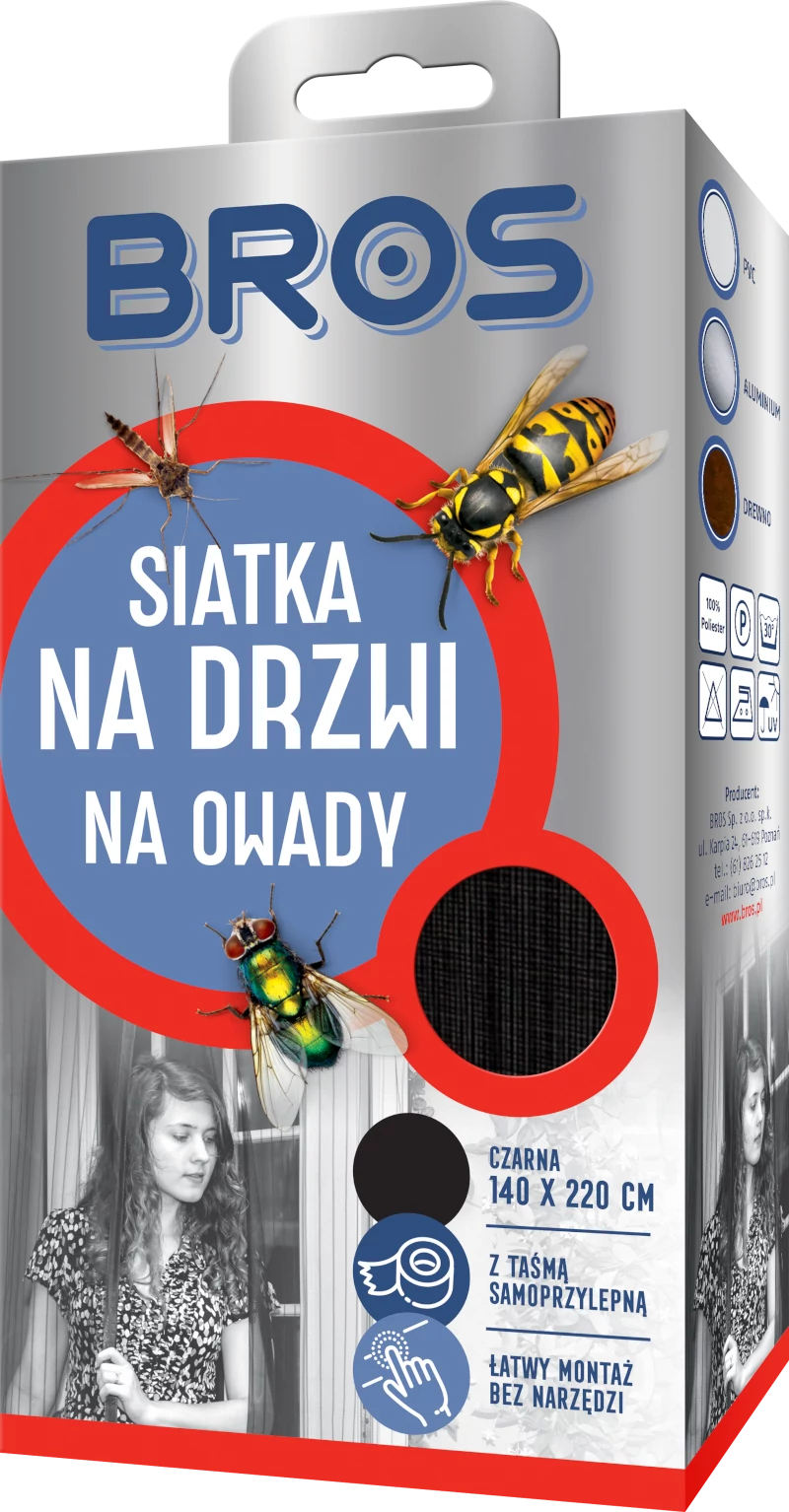 Bros Szúnyogháló ajtóra 140x220 10 db/karton